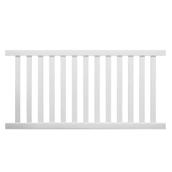 Weatherables Captiva 4 ft. H x 8 ft. W Tan Vinyl Pool Fence Panel