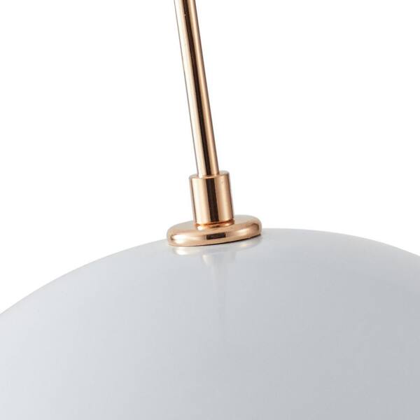 aiwen Industrial 11.8 in. 1-Light Dome Pendant Light Retro