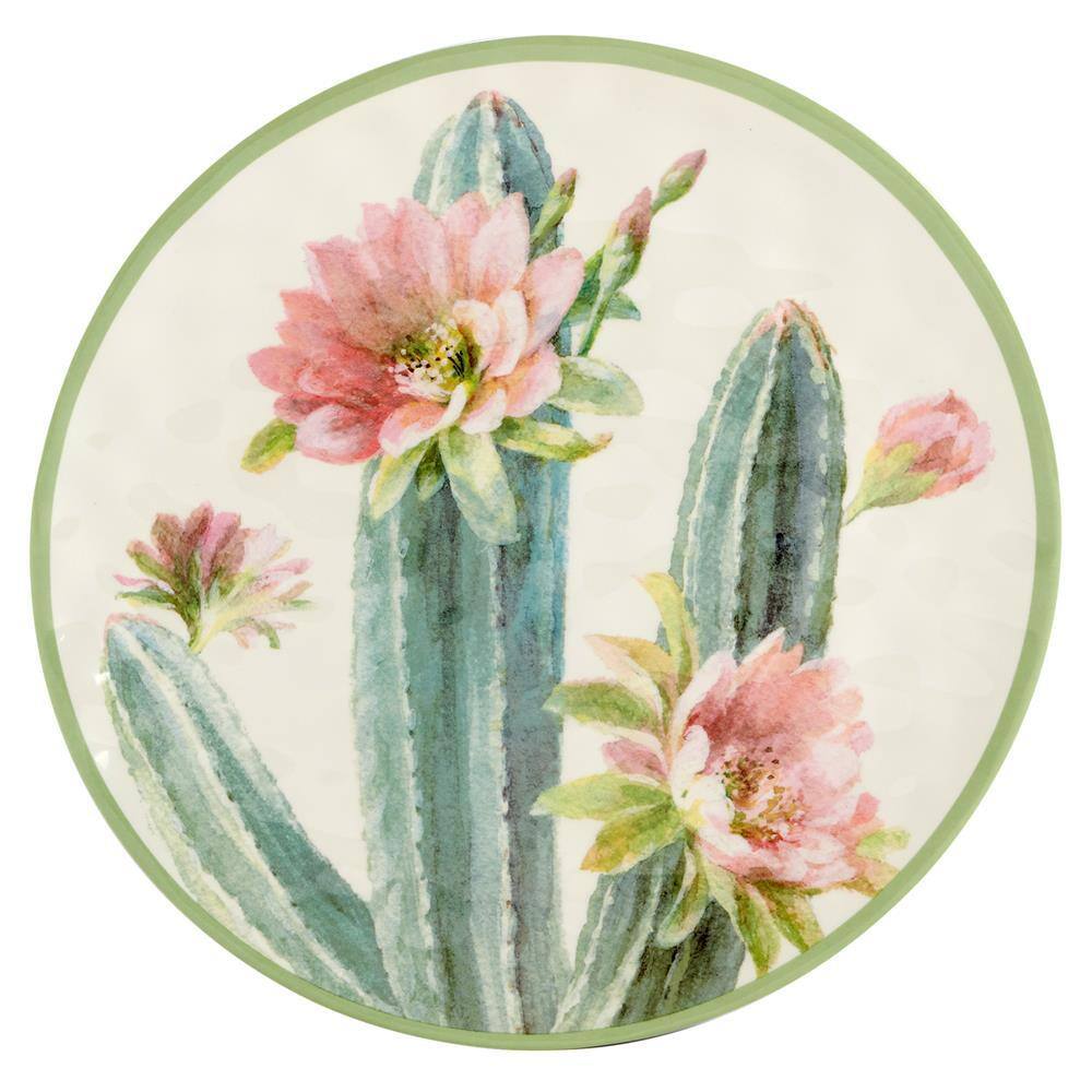 Desert Beauty Floral Melamine 12-Piece Dinnerware Set