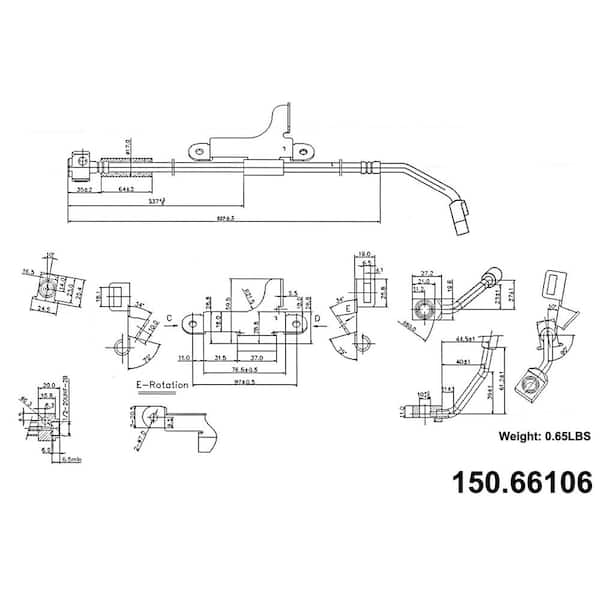 Centric Parts Brake Hydraulic Hose