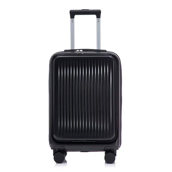 Noble House Lexair 2-Piece Black ABS Hardside Spinner Luggage Set