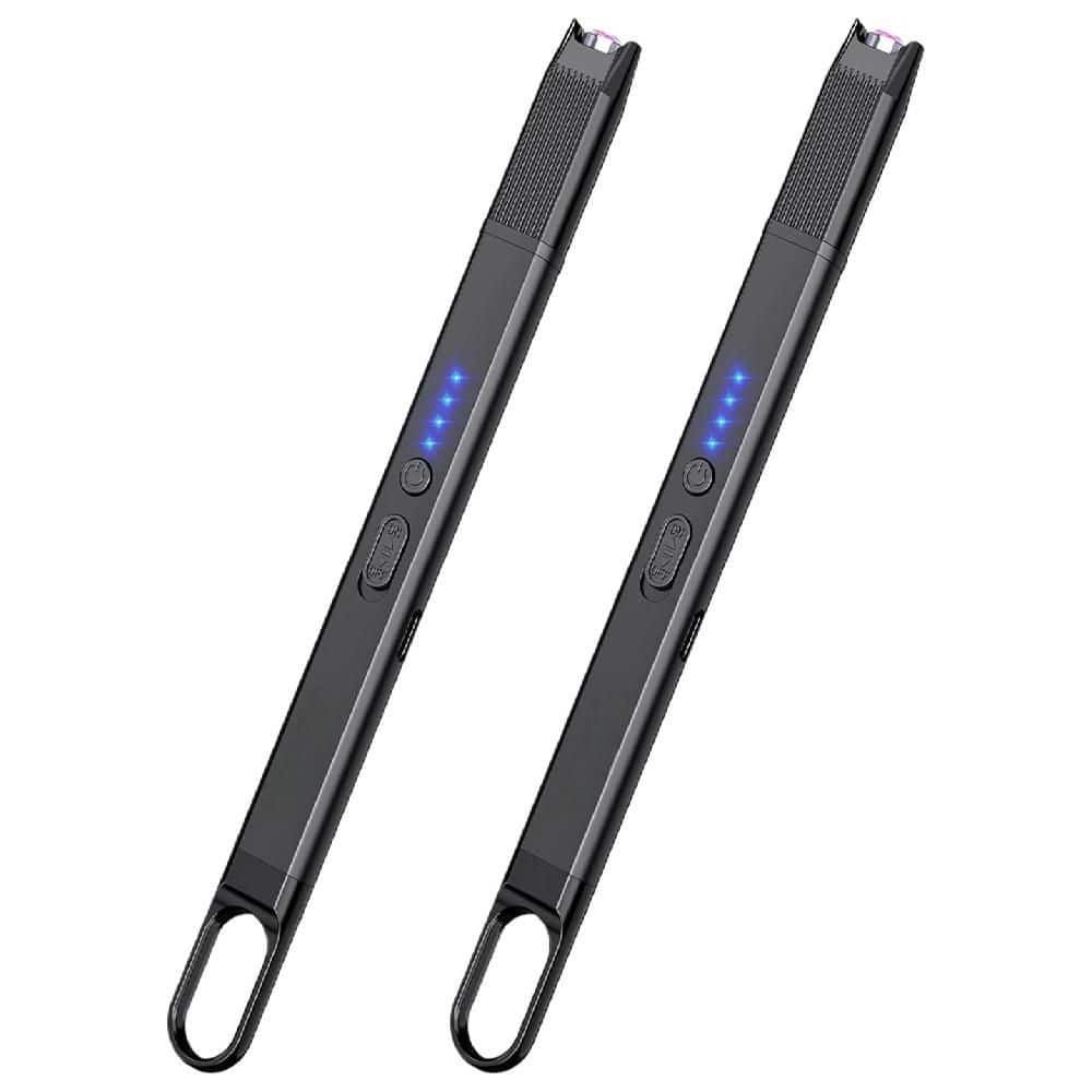 SenQWFa 7.5 in. Black Windproof Plasma Arc Long Camp Candle SenQWFa 7.5 in. Black Windproof Plasma Arc Long Camp Candle