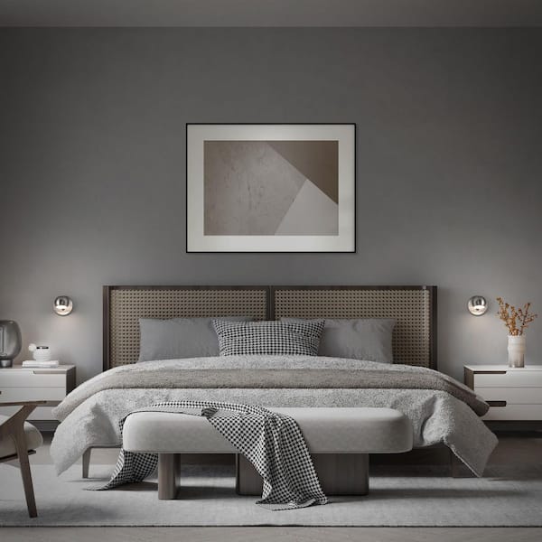 Duplex 1-Light Brushed Nickel Swing Arm Wall Lamp 3000K