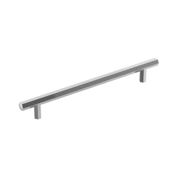 Amerock Caliber 7-9/16 in. (192mm) Modern Polished Chrome Bar Cabinet Pull