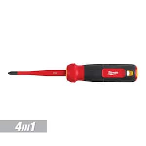 4-in-1 1000V Insulated Slim-Tip Multi-Bit Screwdriver