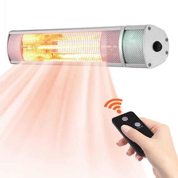 Unbranded 1500-Watt Electric Indoor/Outdoor Infrared Carbon Tech Space Heater Wall Heater With Remote