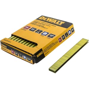 DEWALT 1/4 in. x 3/4 in. x 18-Gauge Crown Staples (2500-Pieces ...