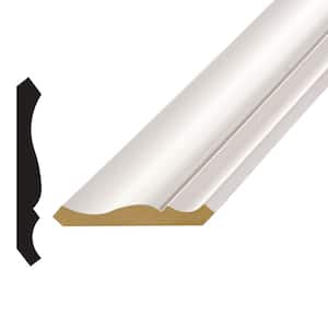 1/2 in. D x 3-5/8 in. W x 96 in. L MDF Primed White Crown Moulding Pack (10-Pack)