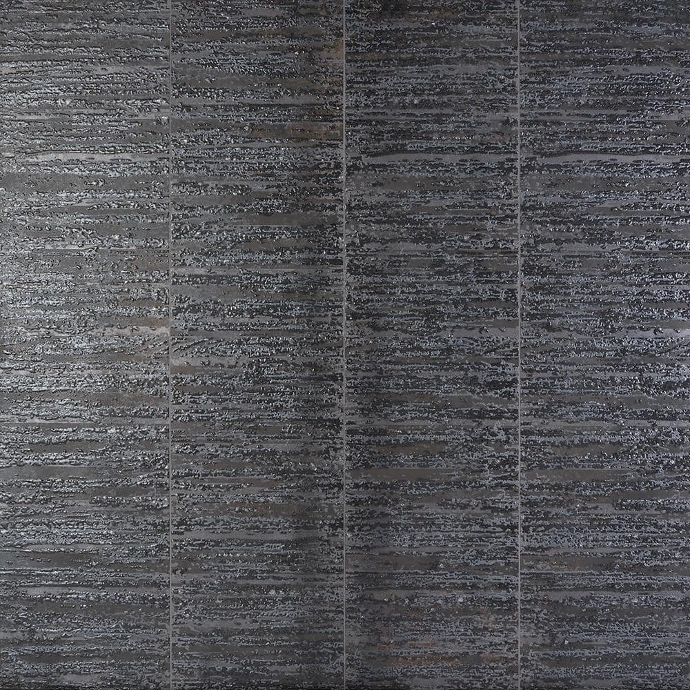 Voyager Textured 12 in. x 48 in. Dark Gray Porcelain Wall Tile (11.62 sq. ft. ) price history on PriceWatchPro