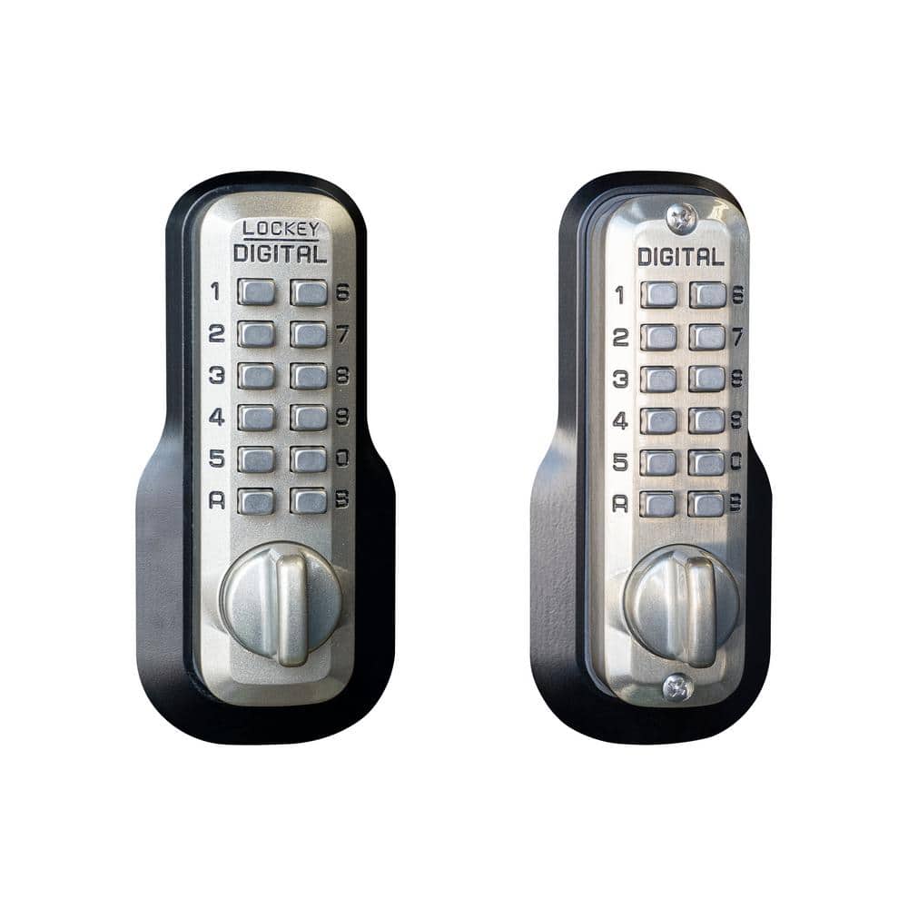 M210 Double Combination Satin Nickel Keyless Single Cylinder Deadbolt Lock
