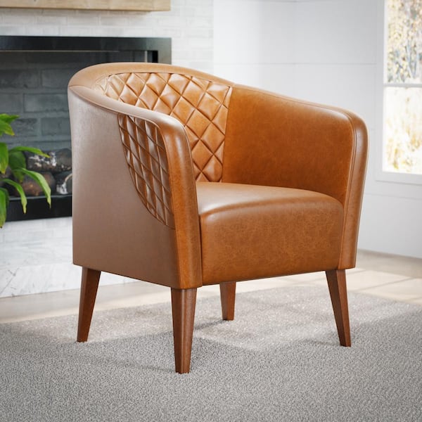 accent chair camel