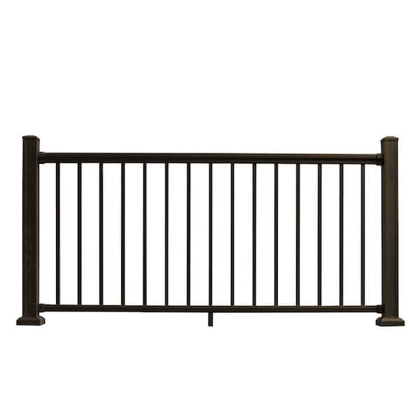 NewTechWood Allure 72 in. x 36 in. Bronze Aluminum Preassembled Railing Kit