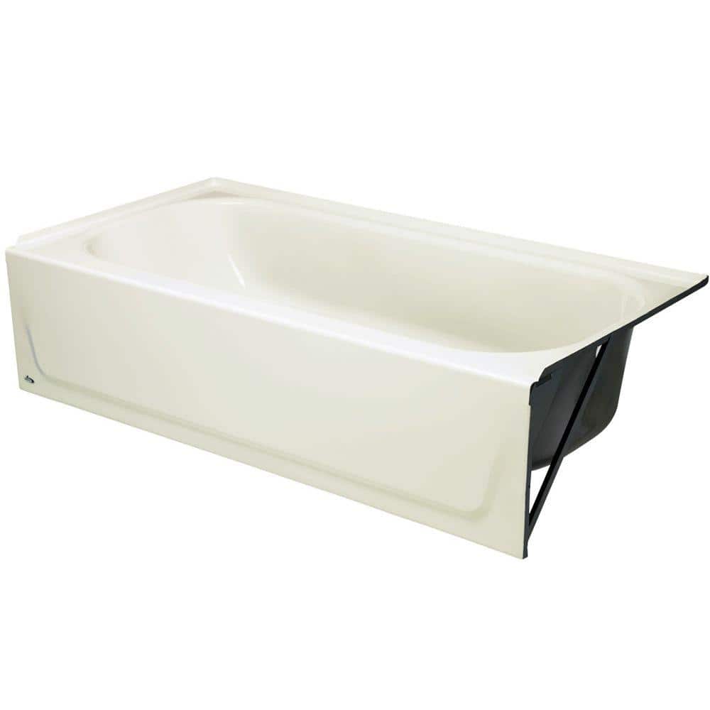 Maui 5 ft. Right Drain Soaking Tub in Biscuit