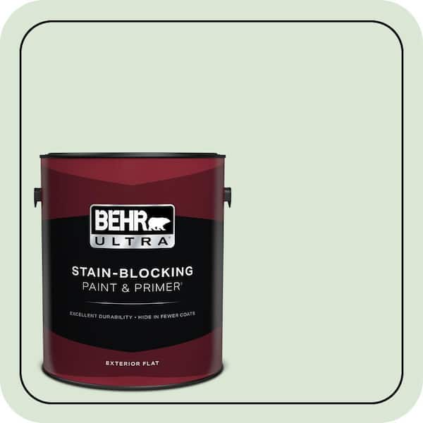 BEHR ULTRA 1 gal. #M400-2 Glass Tile Flat Exterior Paint & Primer