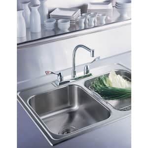 M-Bition 2-Handle High-Arc Standard Kitchen Faucet in Chrome