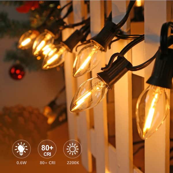 E12 (Candelabra) COB-2508 12-24V LED Light Bulb Crystal Silicone Lamp