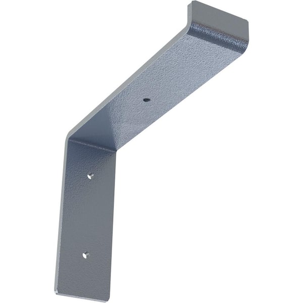 Ekena Millwork 2 in. x 6 3/4 in. x 8 in. Hammered Light Blue Steel Truss Shelf Bracket