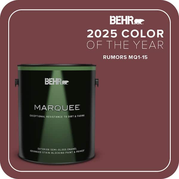 BEHR MARQUEE 1 gal. #MQ1-15 Rumors Semi-Gloss Enamel Exterior Paint & Primer