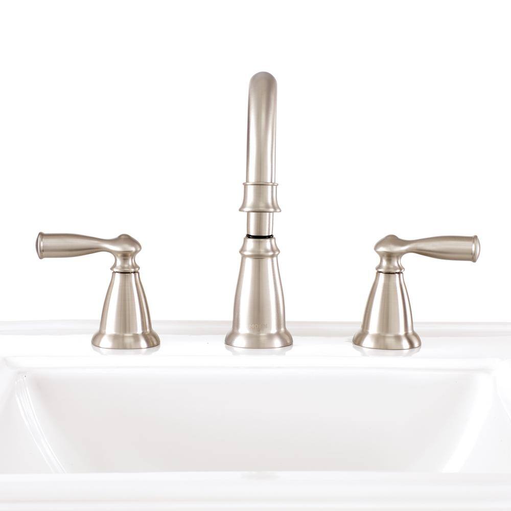 Moen Banbury Brushed Nickel Two-Handle Bathroom Faucet
