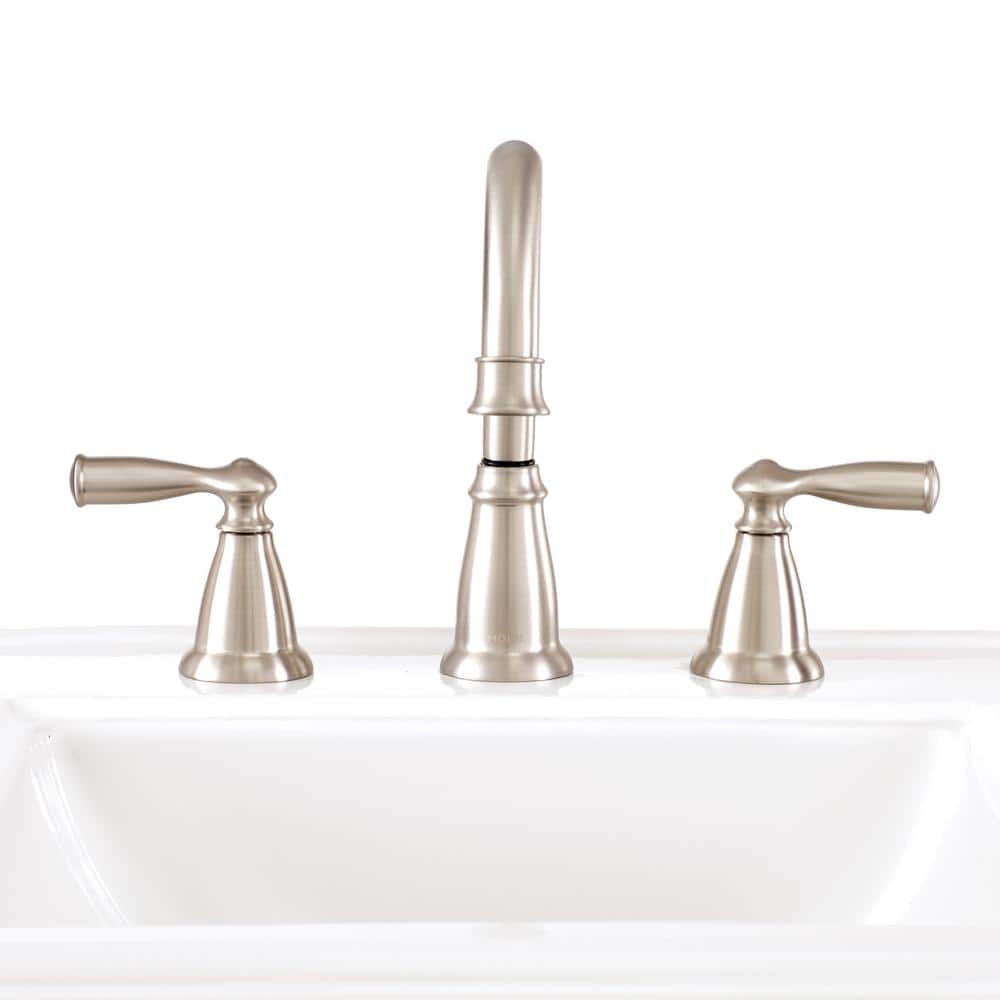 Moen Banbury Brushed Nickel Two-Handle Bathroom Faucet