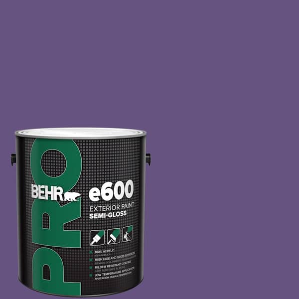 1 gal. #HDC-MD-25 Virtual Violet Semi-Gloss Exterior Paint