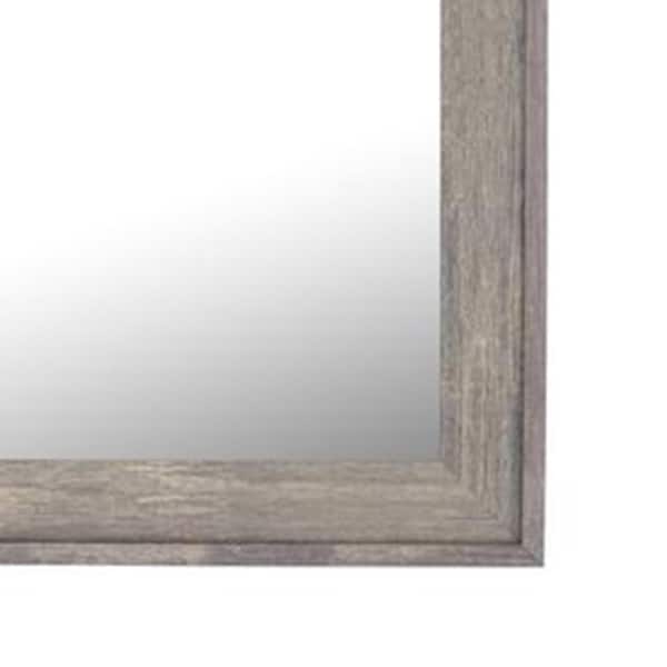 Hitchcock Butterfield Farmstead 27.75 in. x 71.75 in. Rustic Rectangle Framed Gray Decorative Mirror