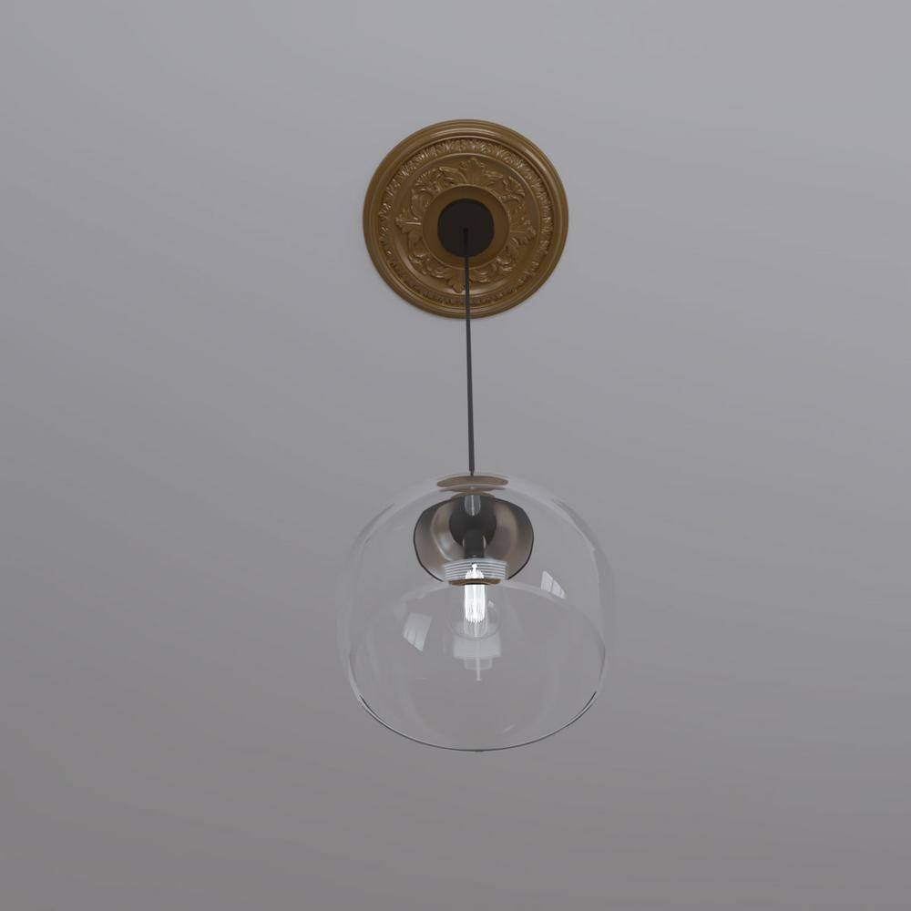 Baltimore 13'' Gold Thermoformed PVC Ceiling Medallion