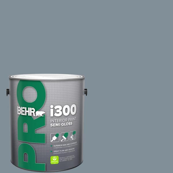 BEHR PRO 1 gal. #MQ5-20 Cold Steel Semi-Gloss Interior Paint