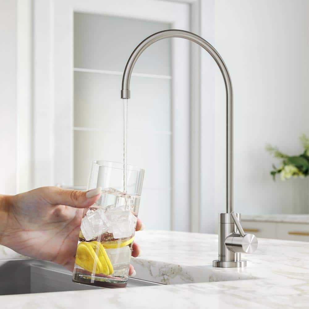 Stainless Steel Under-Sink Filtration System with Single Handle Faucet