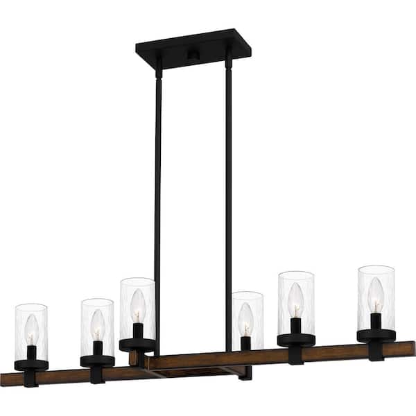 Quoizel Tuthill 6 light Matte Black Chandelier