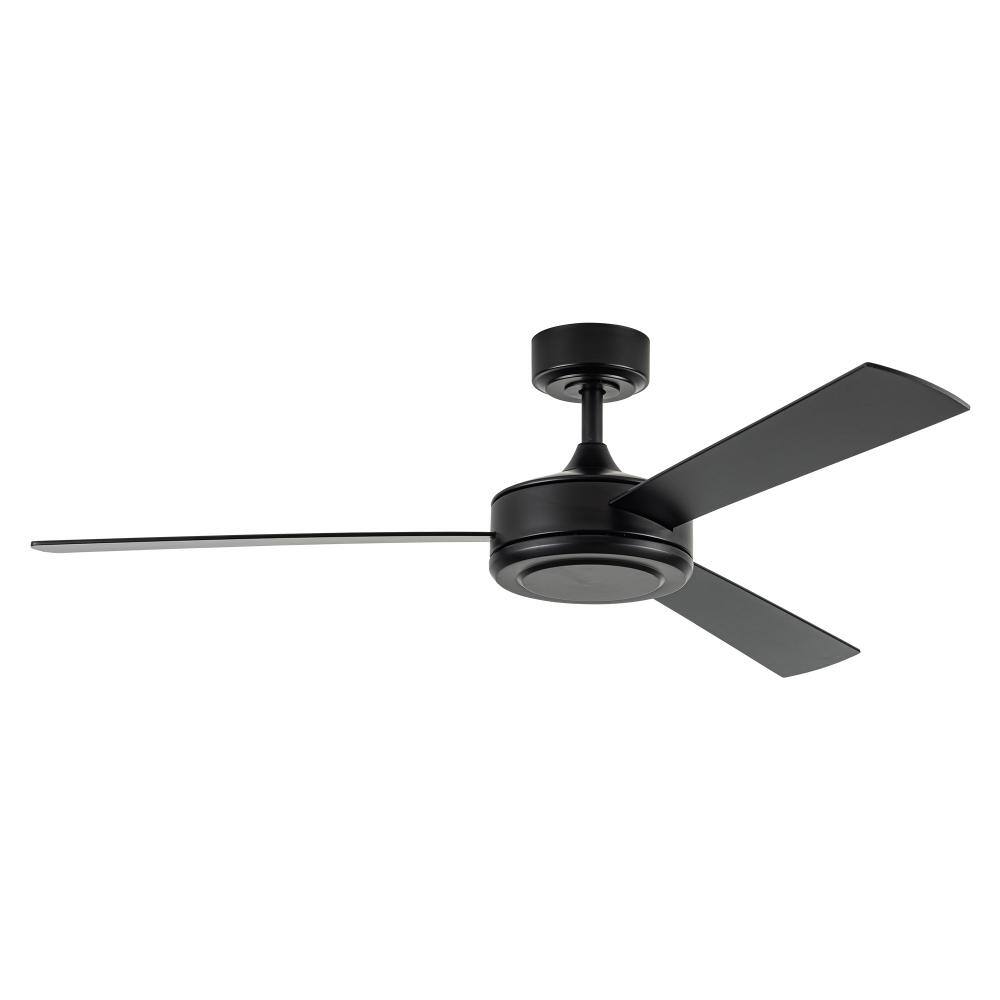 52 in. Indoor Matte Black Propeller 6-Speed Ceiling Fan with Remote Control,DC Motor and MDF Black Blades price history on PriceWatchPro