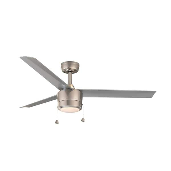 44 in. Color Changing Integrated LED Brushed on sale Nickel Ceiling Fan with Light Kit