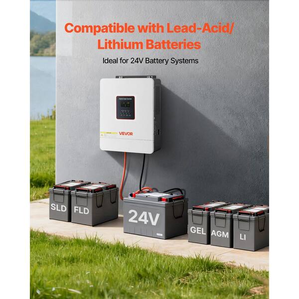 PowMr 2400W Hybrid-Solarwechselrichter 24V Auf 230V Produktbild-Vorschau 2