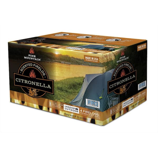 Pine Mountain Citronella 3HR Fire Logs (4-Pack) 800000869 - The
