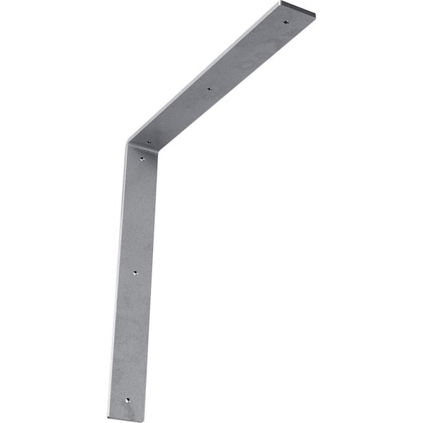 Ekena Millwork 16 in. x 2 in. x 16 in. Steel Hammered Light Blue Hamilton Bracket