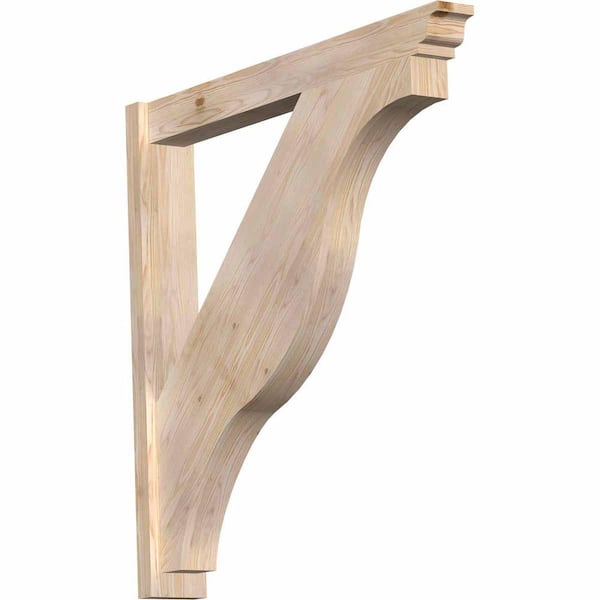 Ekena Millwork 6 in. x 42 in. x 42 in. Fuston Traditional Smooth Douglas Fir Outlooker