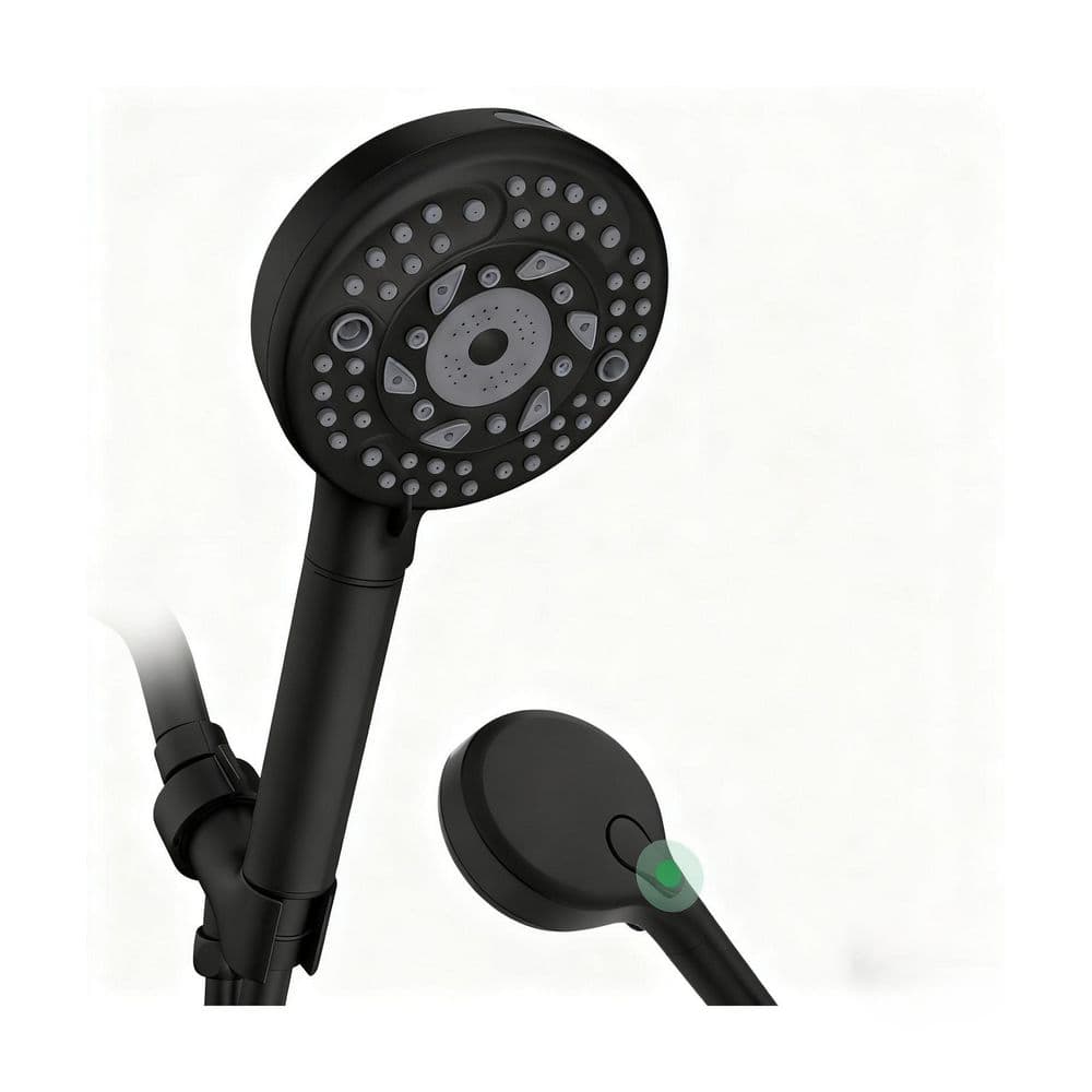 9-Spray Filtered Shower Head with Handheld, High Pressure Showerhead with Built-in Filter Shower Head in Black price history on PriceWatchPro