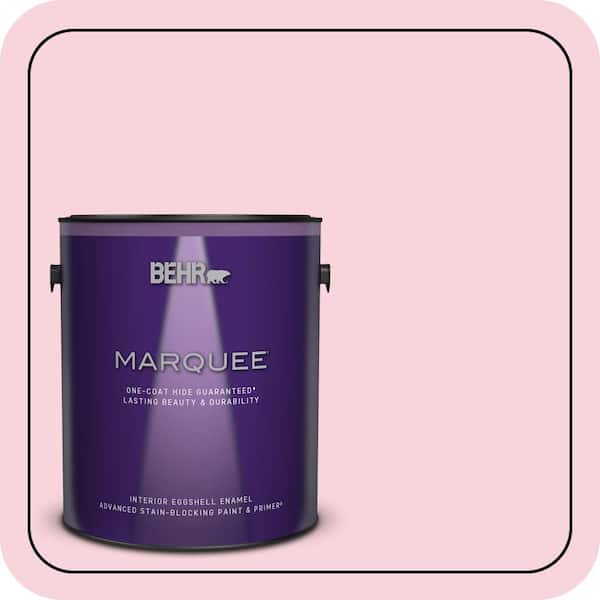 BEHR MARQUEE 1 gal. #110C-1 Petal Bloom Eggshell Enamel Interior Paint & Primer