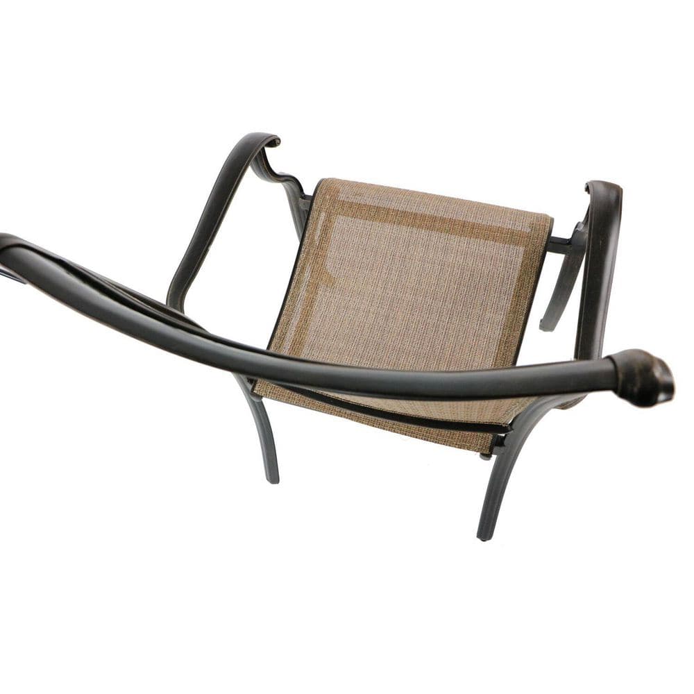 Fontana 9-Piece Bronze Outdoor Dining Set with Cast-Top Table