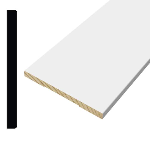 Alexandria Moulding 512 1/2 in. x  5−1/2 in. Primed Finger Jointed Wood Baseboard Moulding (Sold by Linear Foot)