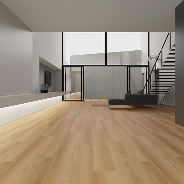 Flowing La Jolla 12 mm Thick x 9.37 in. Wide x 87.20 in. Length Waterproof Laminate Wood Flooring (28.42 sq. ft./Case)