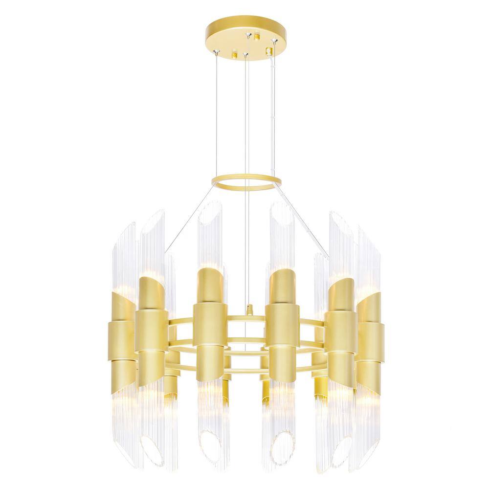 Croissant 24 Light Chandelier With Satin Gold Finish price history on PriceWatchPro