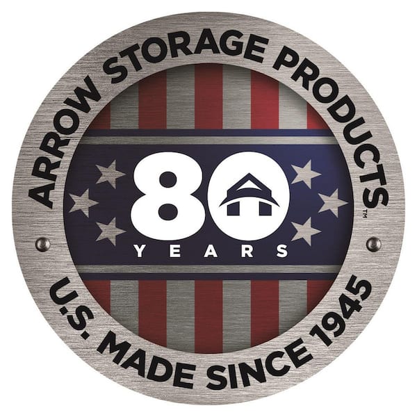 Newport 10 ft. W x 8 ft. D Coffee Galvanized Metal Shed (74 sq. ft sq. ft. )