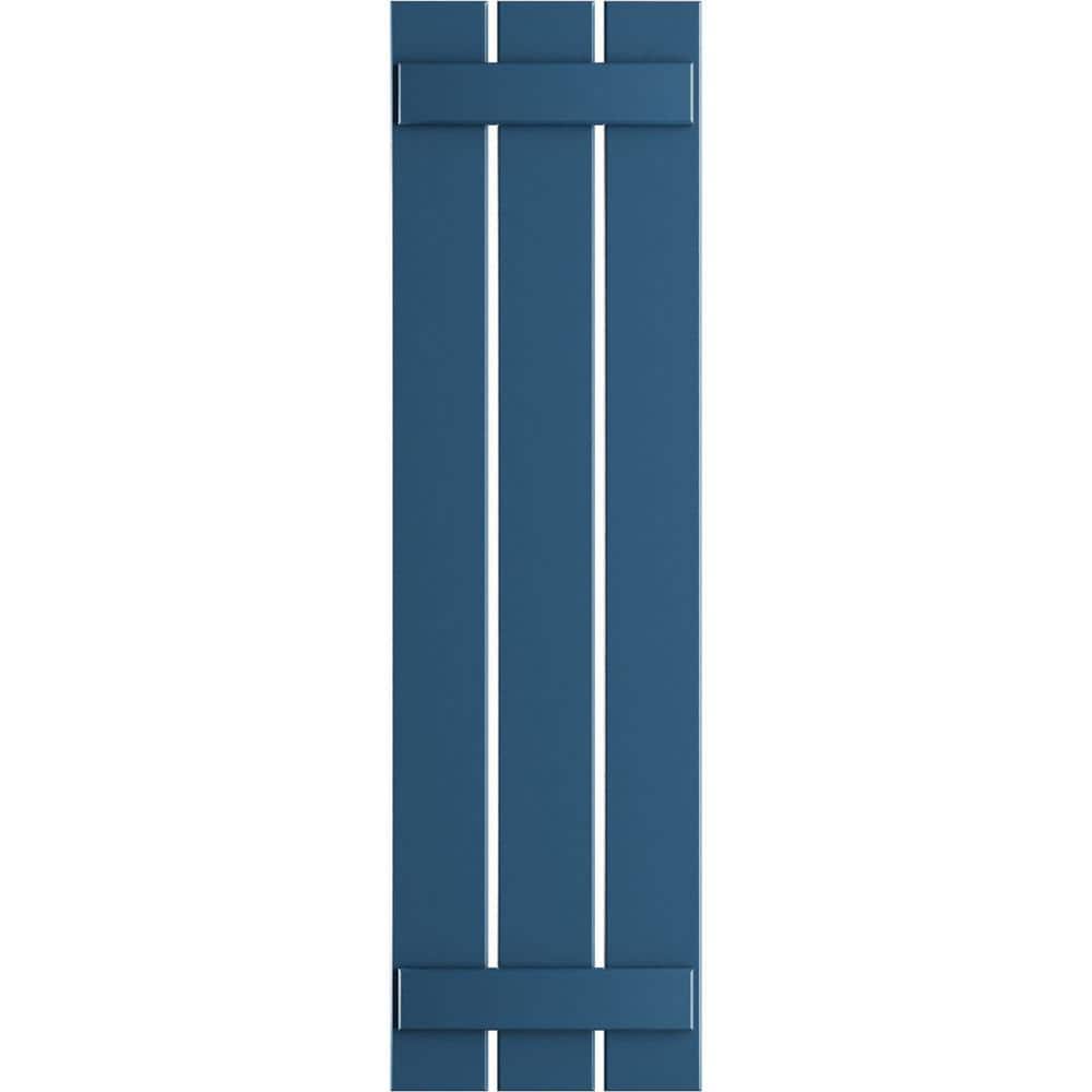 17-1/8 in. x 78 in. True Fit PVC 3-Board Spaced Board and Batten Shutters Pair in Sojourn Blue price history on PriceWatchPro