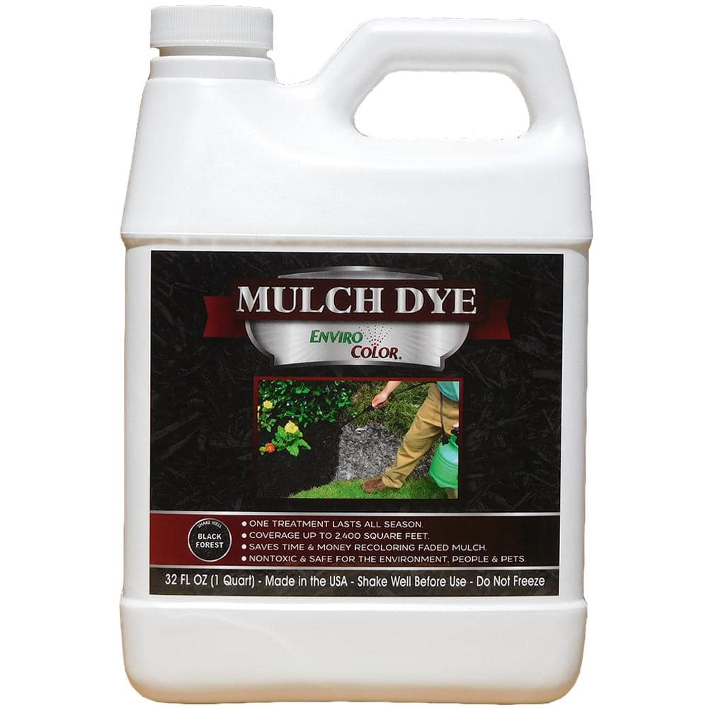 Geoponics Mulch Dye Concentrate Color Renewal – Mulch Paint Revitalizes  Approximately 1,000 Sq Ft of Faded Mulch to Instantly Transform Landscaping