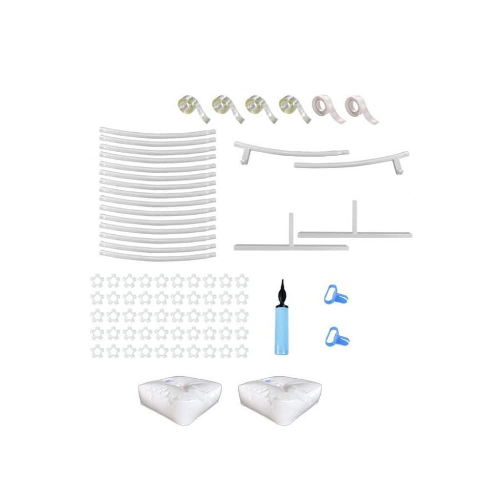 84 in. x 84 in. White Metal Arbor, Large Wedding Arch, Garden Trellis with Water Bag for Climbing Plant, Round Frame price history on PriceWatchPro