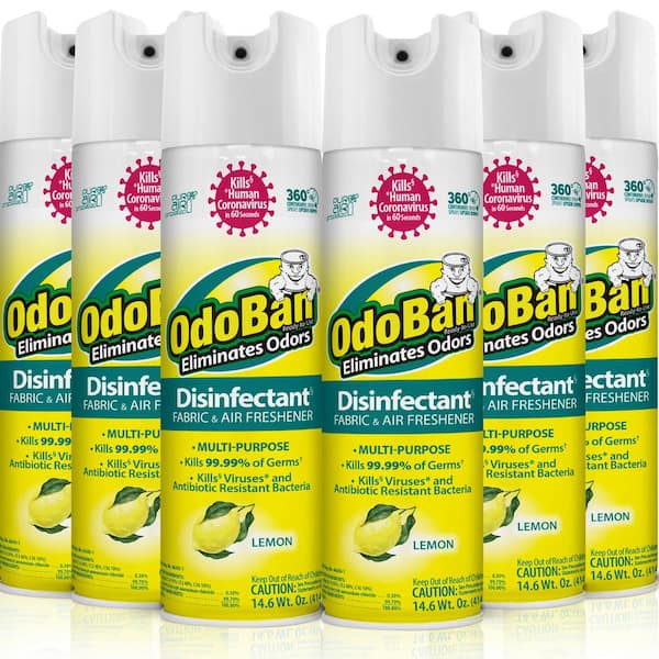 OdoBan 14.6 oz. Lemon multi-Purpose Disinfectant Spray, Odor 