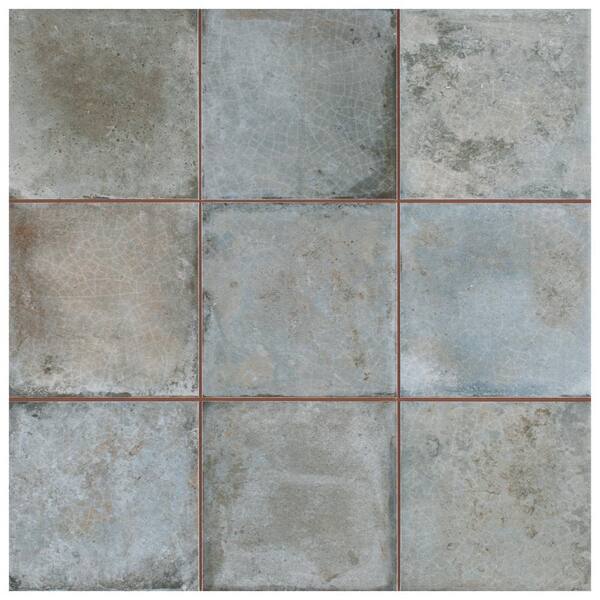 Merola Tile Kings Etna Sage 13 -1/8 in x 13 -1/8 in. Ceramic Floor and Wall Tile Merola Tile Kings Etna Sage 13 -1/8 in x 13 -1/8 in. Ceramic Floor and Wall Tile