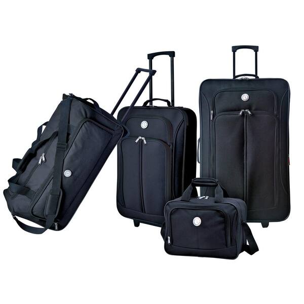 Travelers Club 4-Piece Eva-Styled Soft side Value Luggage Set