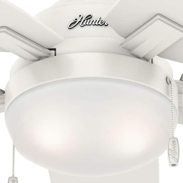 Hunter Antero 46 In Indoor Brushed Nickel Ceiling Fan With Light